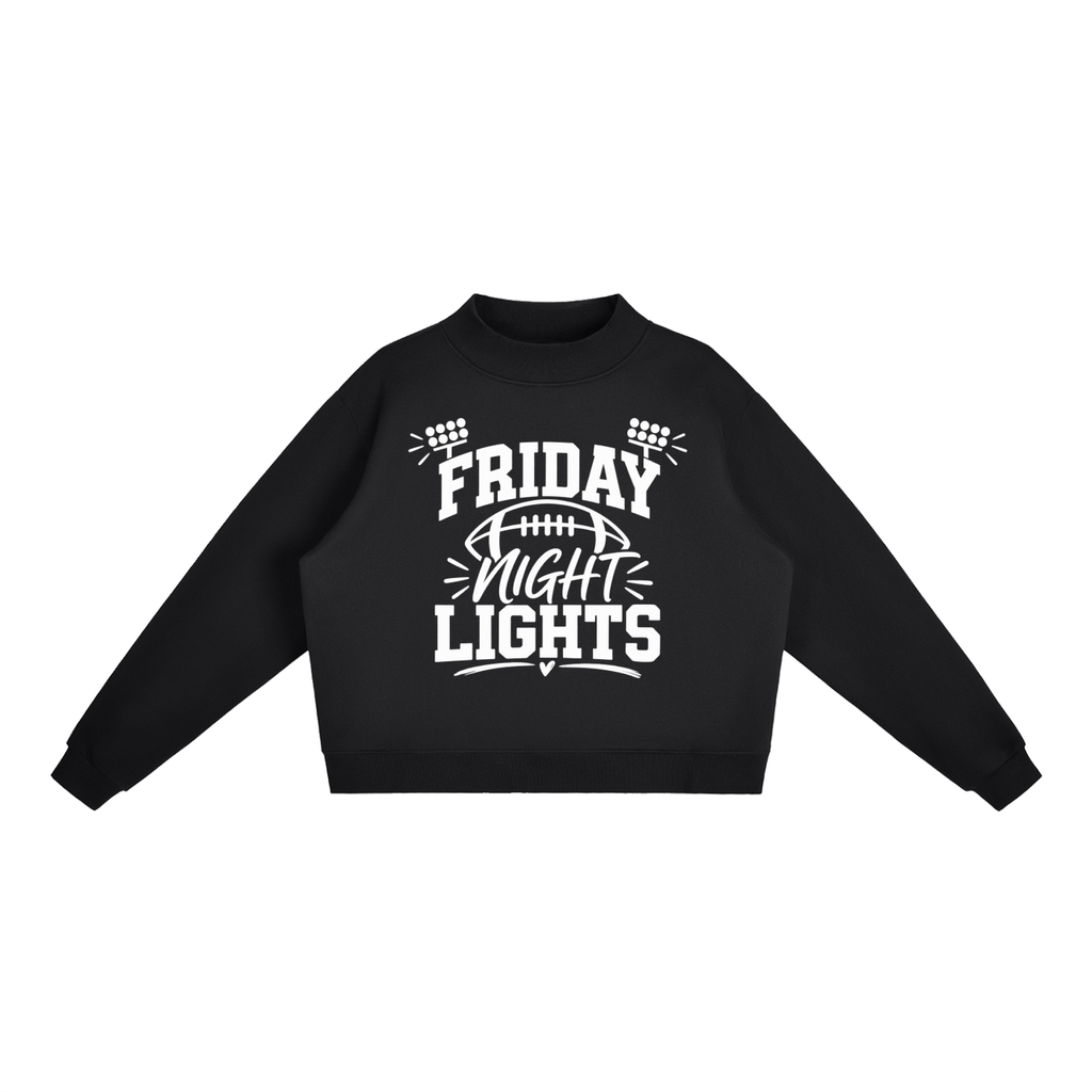 Friday Night Lights Essential Fleece Mock-Neck Crew Sweatshirt