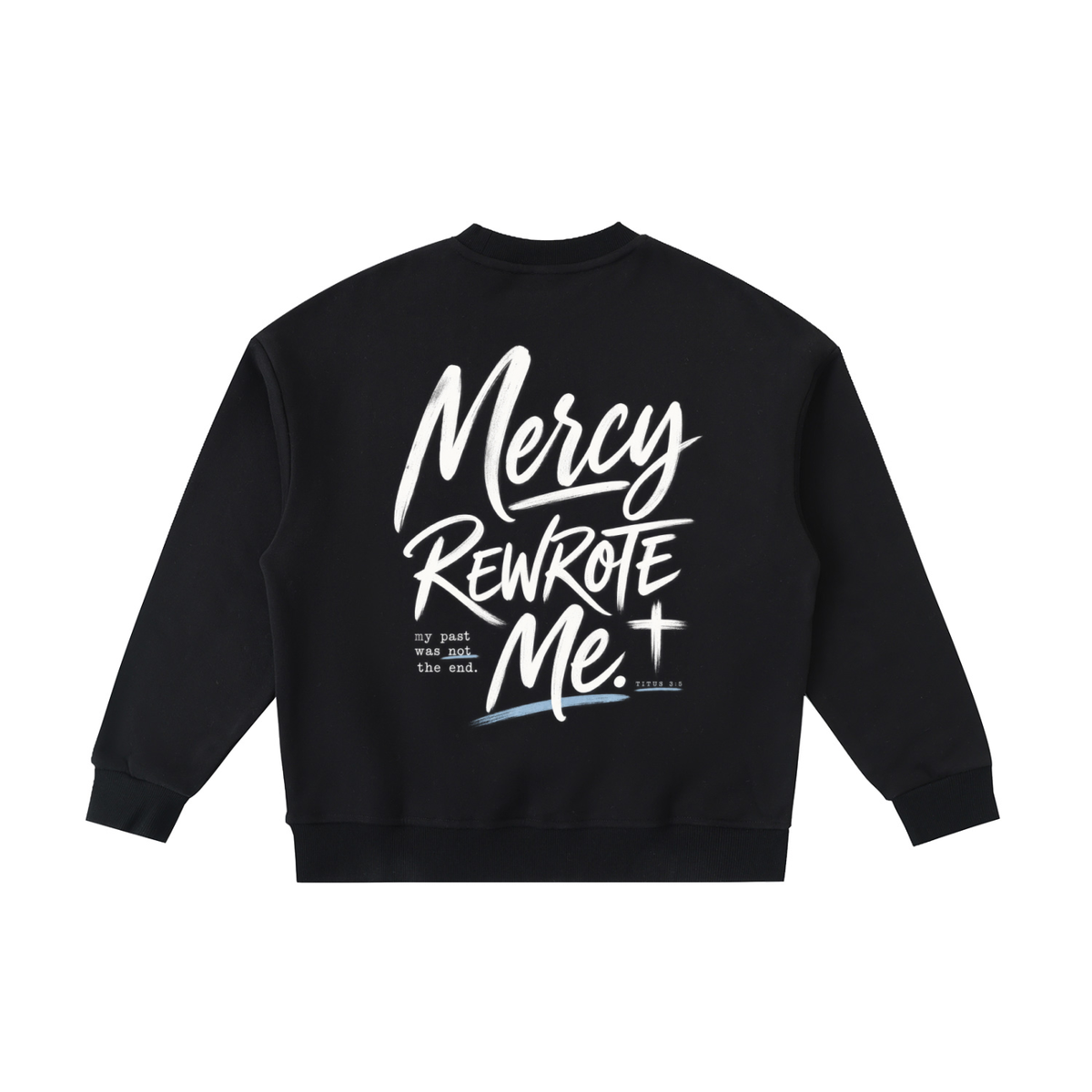 Mercy Rewrote Me Essential Fleece Kids' Crewneck Sweatshirt