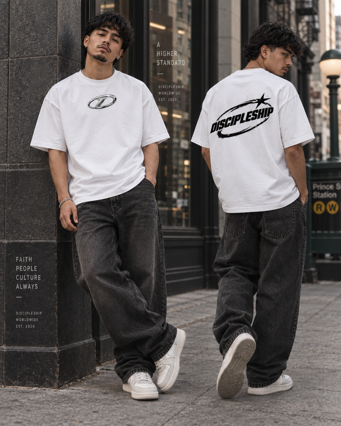 Discipleship Orbit Tee Essential Cotton T-Shirt