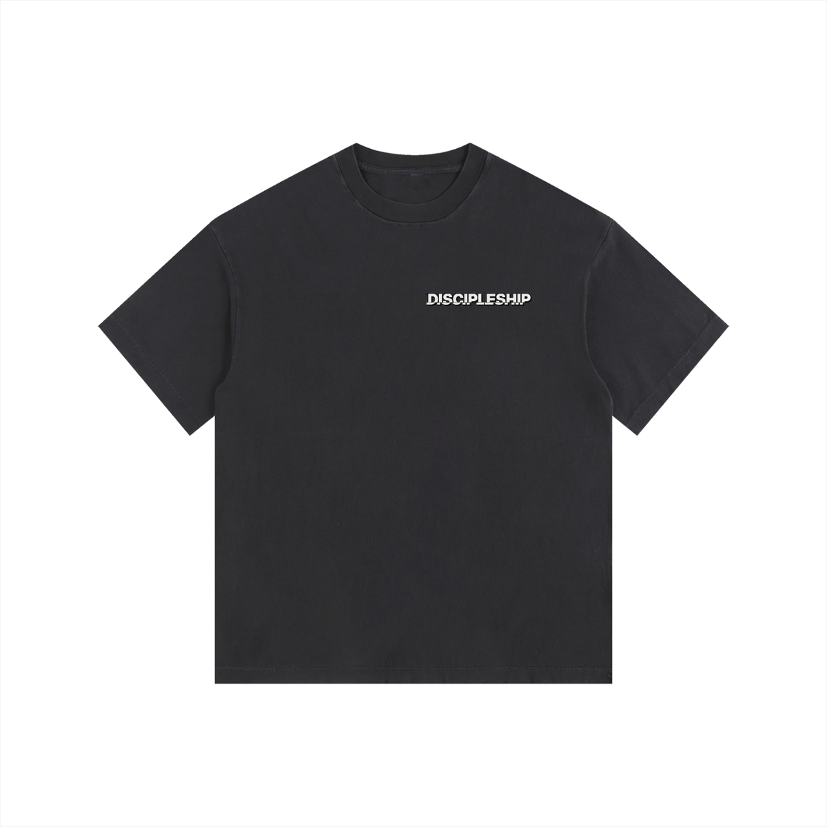 Discipleship Essential  Vintage Washed Oversized Cotton T-Shirt