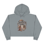 Southern Girl Crop Hoodie — Cowgirl Boots & Sunflower Western Crop Top