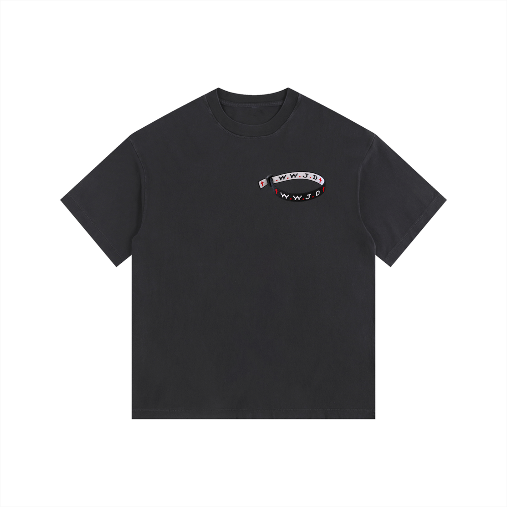 WWJD Vintage Washed Oversized Cotton T-Shirt