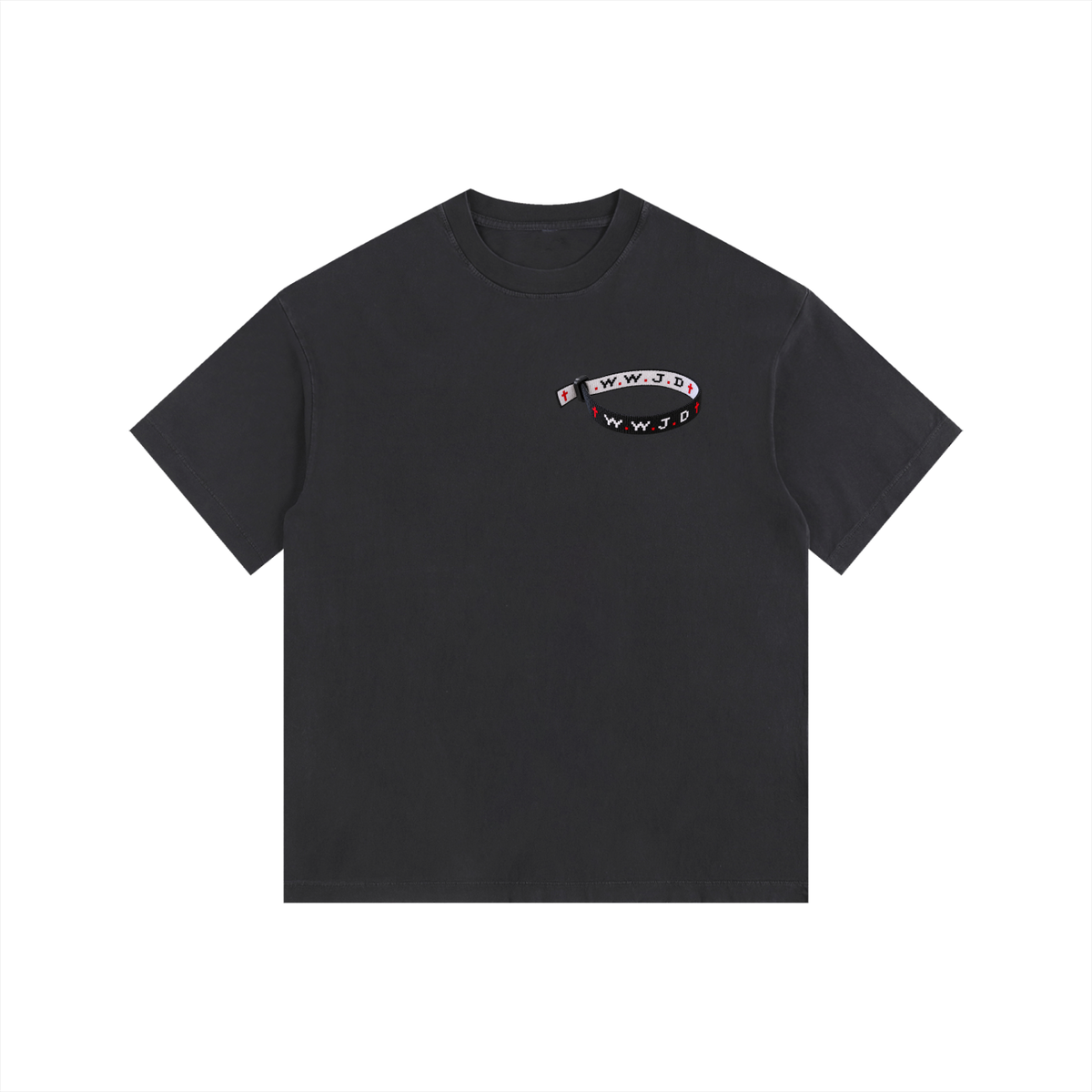 WWJD Vintage Washed Oversized Cotton T-Shirt