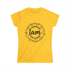 God is I am Women's T-Shirt - Classic White Softstyle Tee
