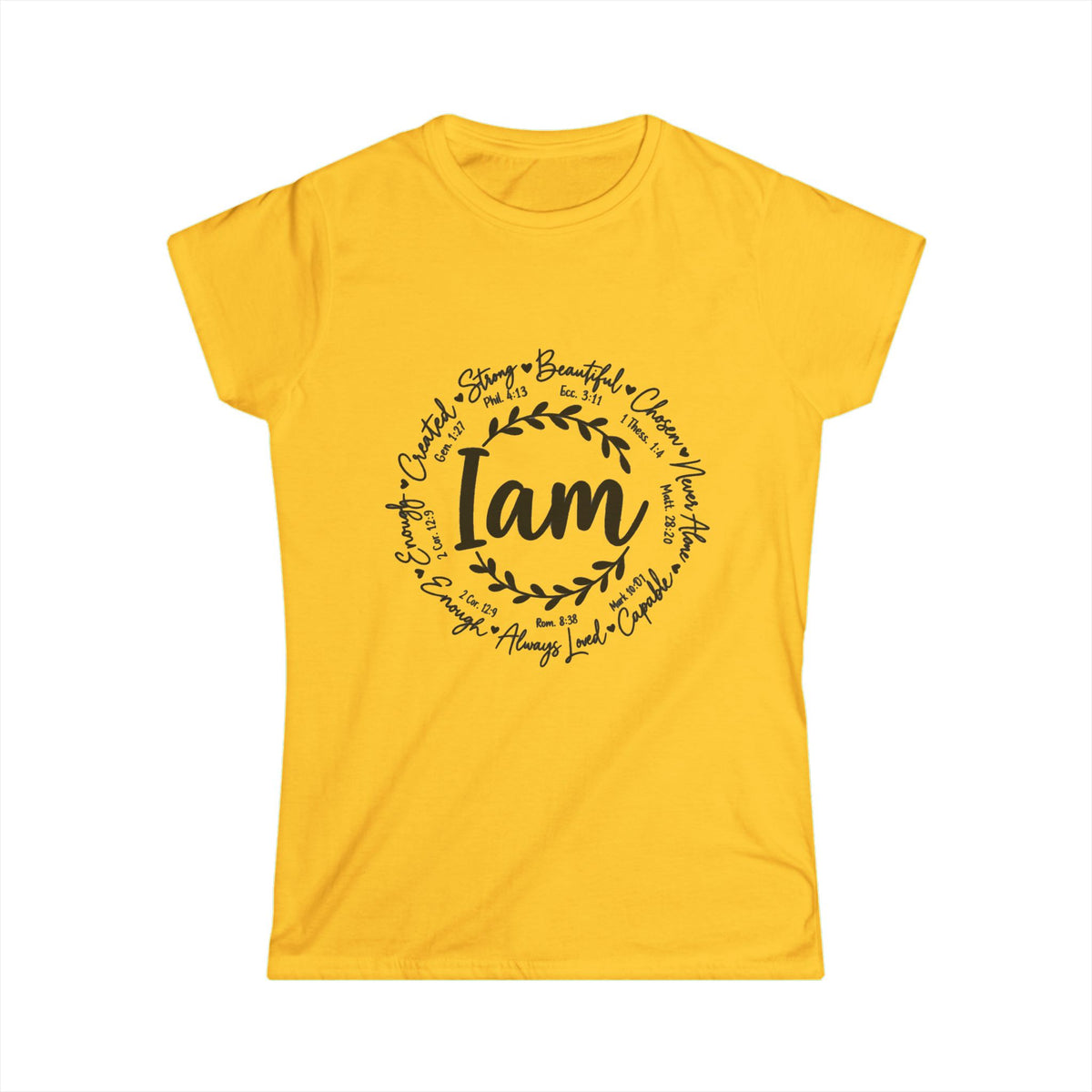 God is I am Women's T-Shirt - Classic White Softstyle Tee