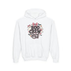 Boo Crew Youth Hoodie — Cute Pink Ghost Halloween Sweatshirt for Kids