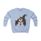 Kids Halloween Witch Heart Sweatshirt — Cute Pumpkin & Broom Graphic