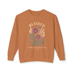 Blessed Floral Sweatshirt — Cozy Women's Crewneck with Vintage Flower Art