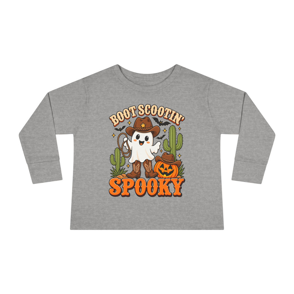 Boot Scootin Spooky Toddler Long Sleeve Tee