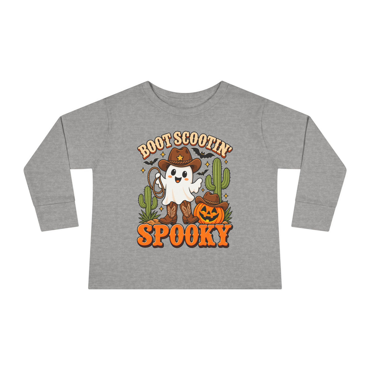 Boot Scootin Spooky Toddler Long Sleeve Tee