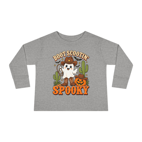 Boot Scootin Spooky Toddler Long Sleeve Tee