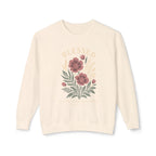 Blessed Floral Sweatshirt — Cozy Women's Crewneck with Vintage Flower Art