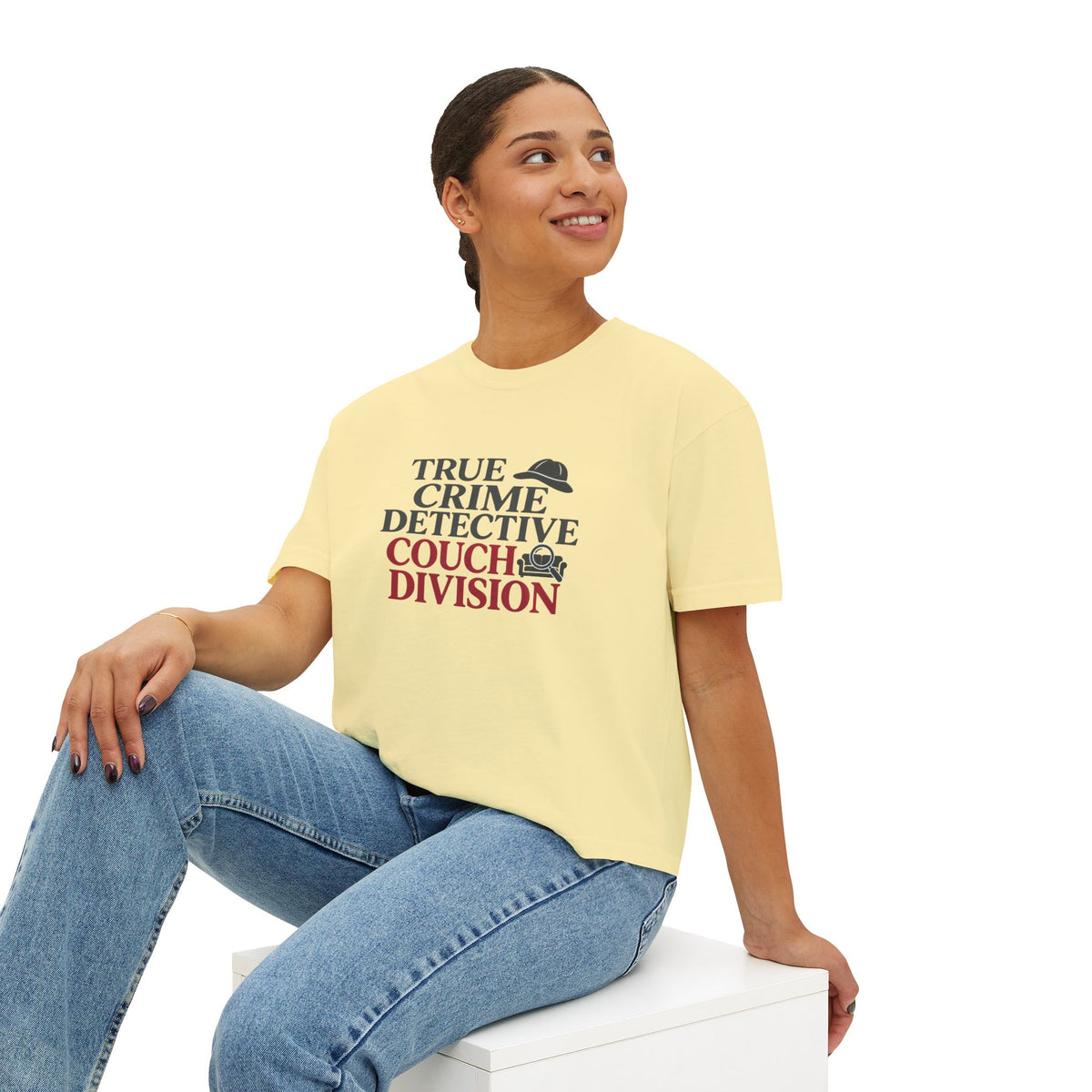 True Crime Detective Couch Division Boxy Tee