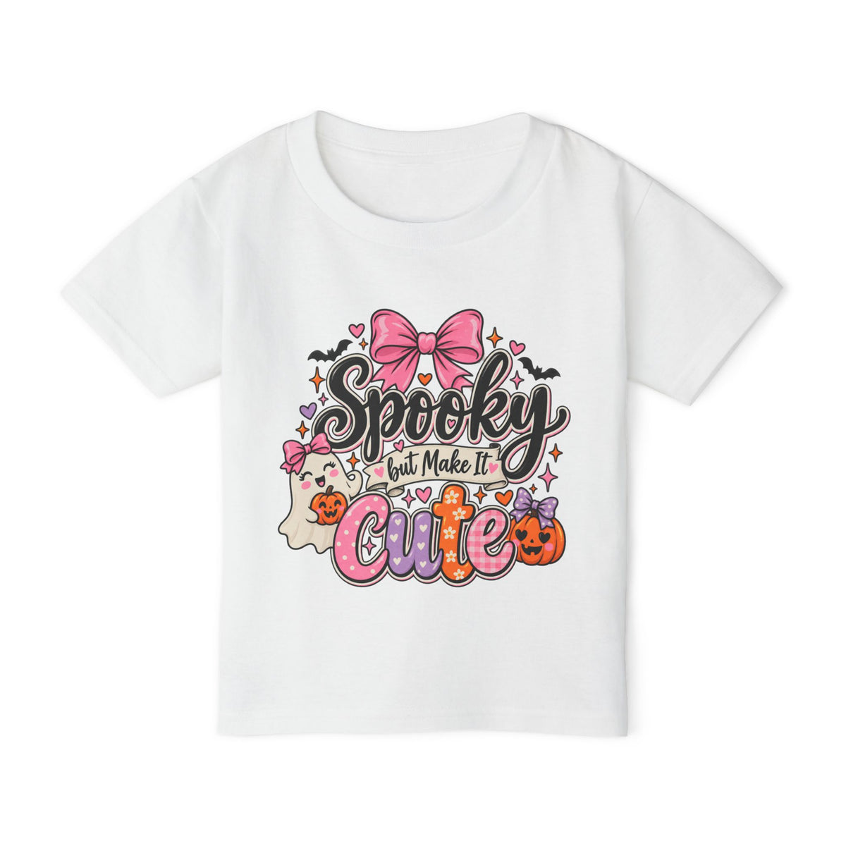 “Spooky But Make It Cute”  Toddler T‑Shirt Halloween Graphic
