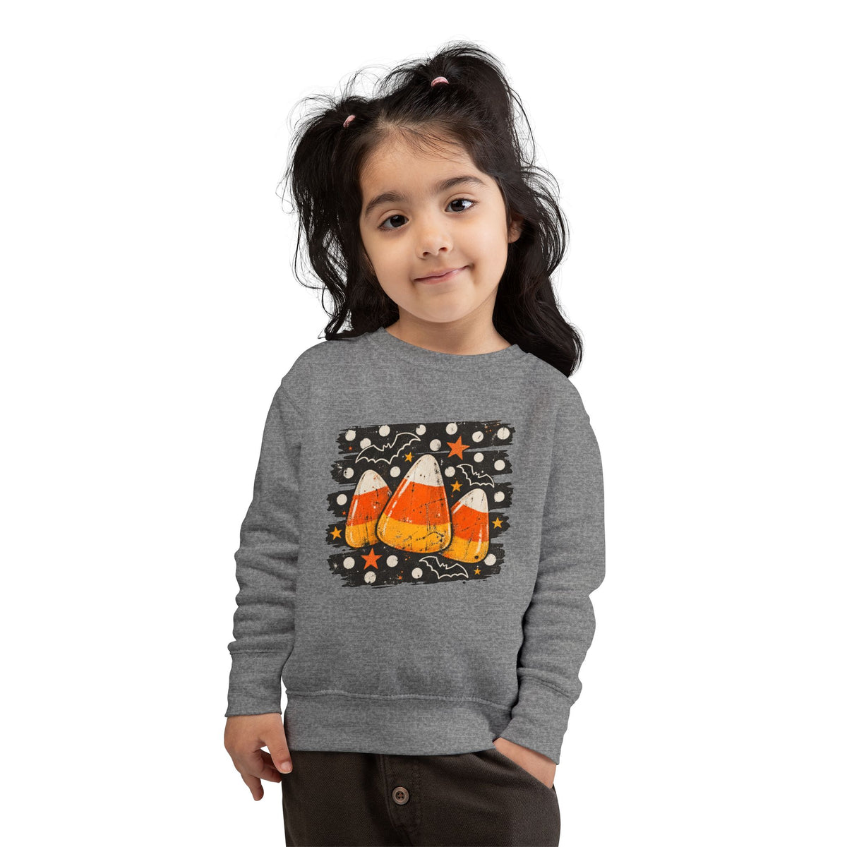 Cute Candy Corn Halloween Graphic Pullover for Kids Toddler Sweatshirt