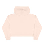 Saved by Grace & Caffeine Crop Hoodie — Christian Coffee Lover Graphic