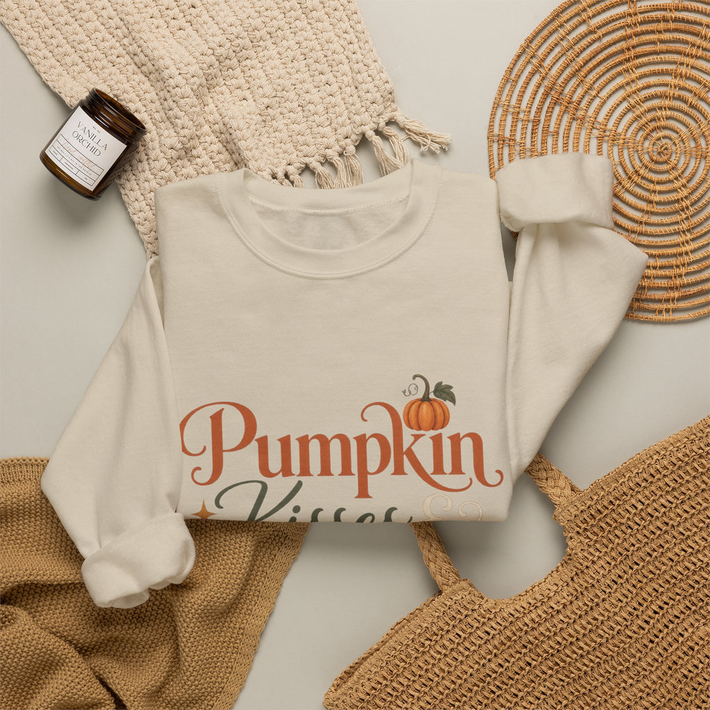 Sweatshirt — Pumpkin Kisses & Midnight Wishes Fall Crewneck