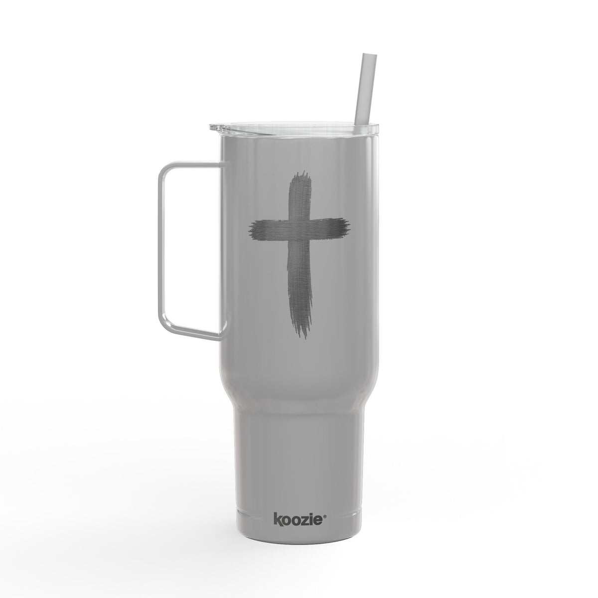 Engraved 40oz Cross Tumbler with Lid