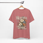 Beautiful In Its Time Floral Tee – Inspirational Vintage Flower Graphic T-Shirt