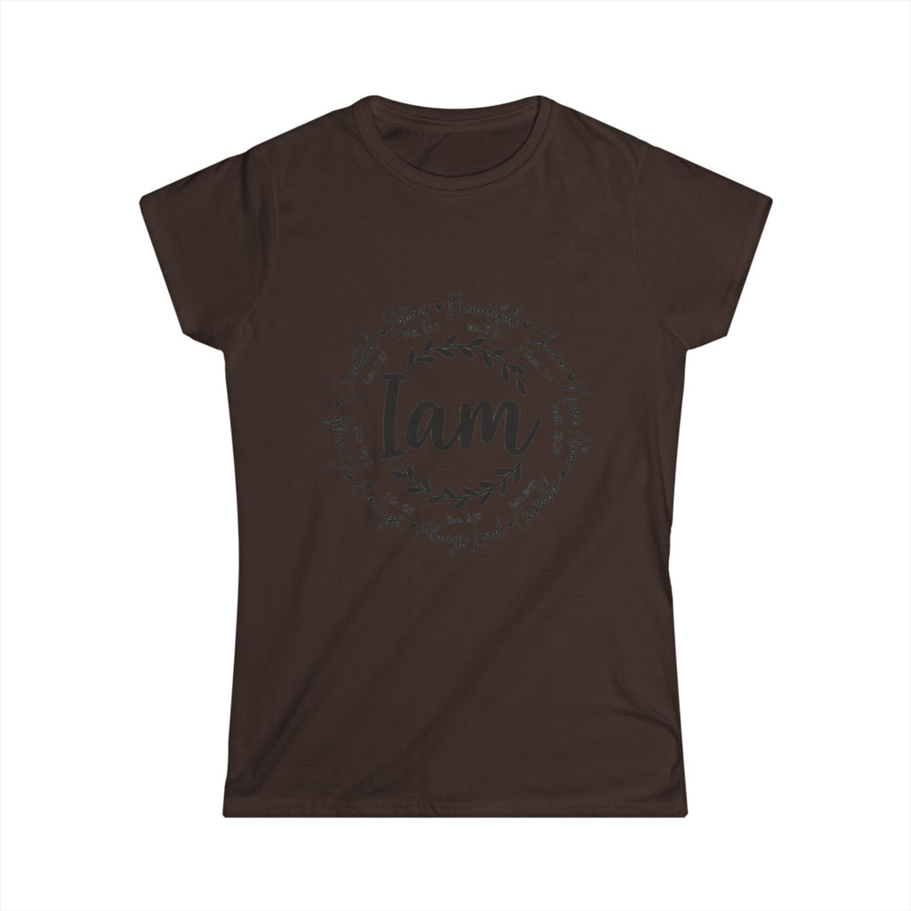 God is I am Women's T-Shirt - Classic White Softstyle Tee