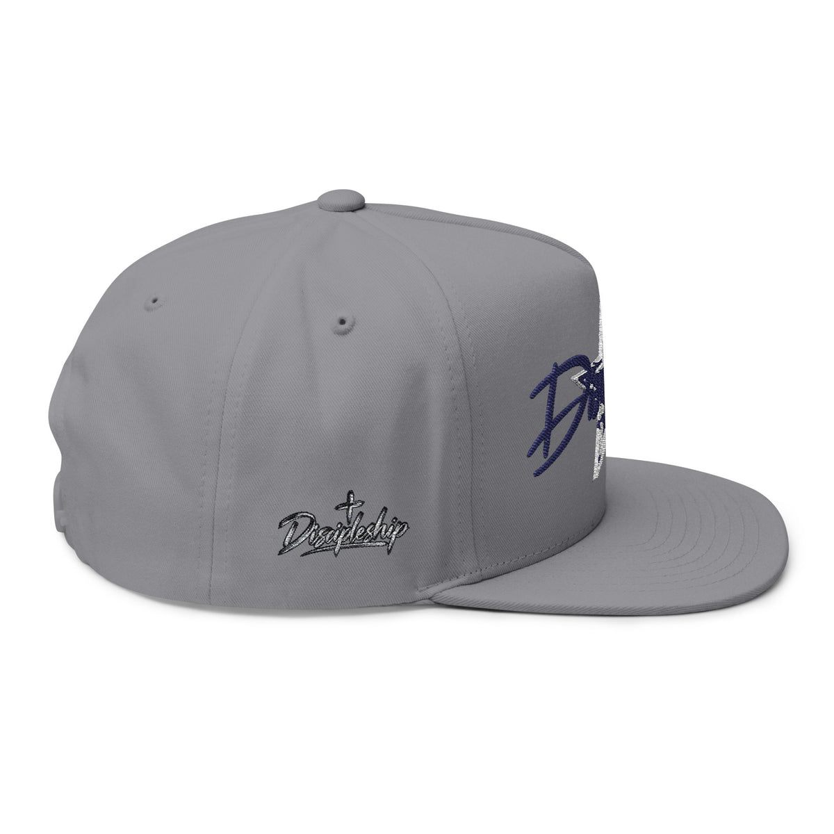 Flat Bill Cap — 'Daylight' Script Star Embroidered Snapback