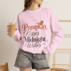 Sweatshirt — Pumpkin Kisses & Midnight Wishes Fall Crewneck