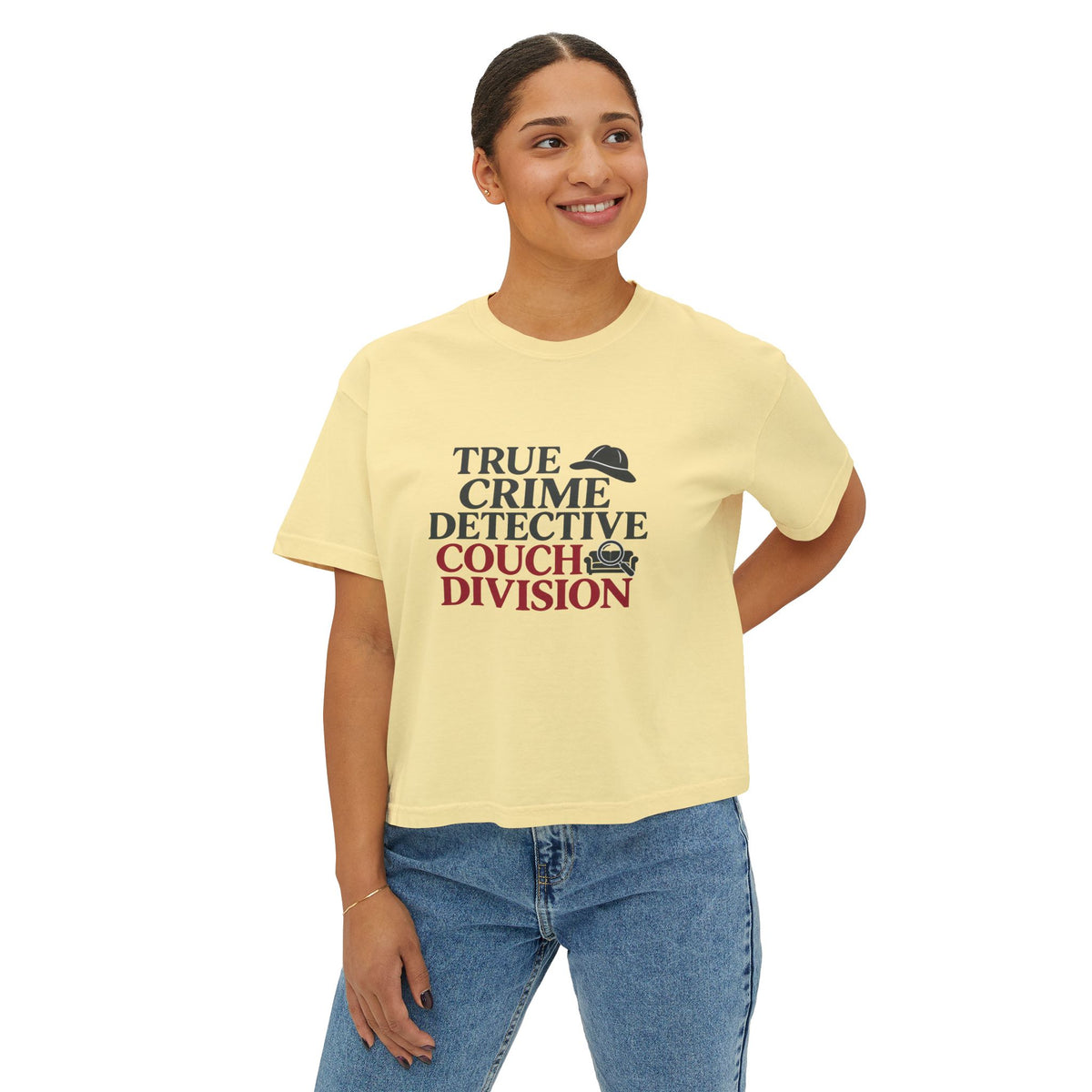 True Crime Detective Couch Division Boxy Tee