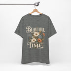 Beautiful In Its Time Floral Tee – Inspirational Vintage Flower Graphic T-Shirt