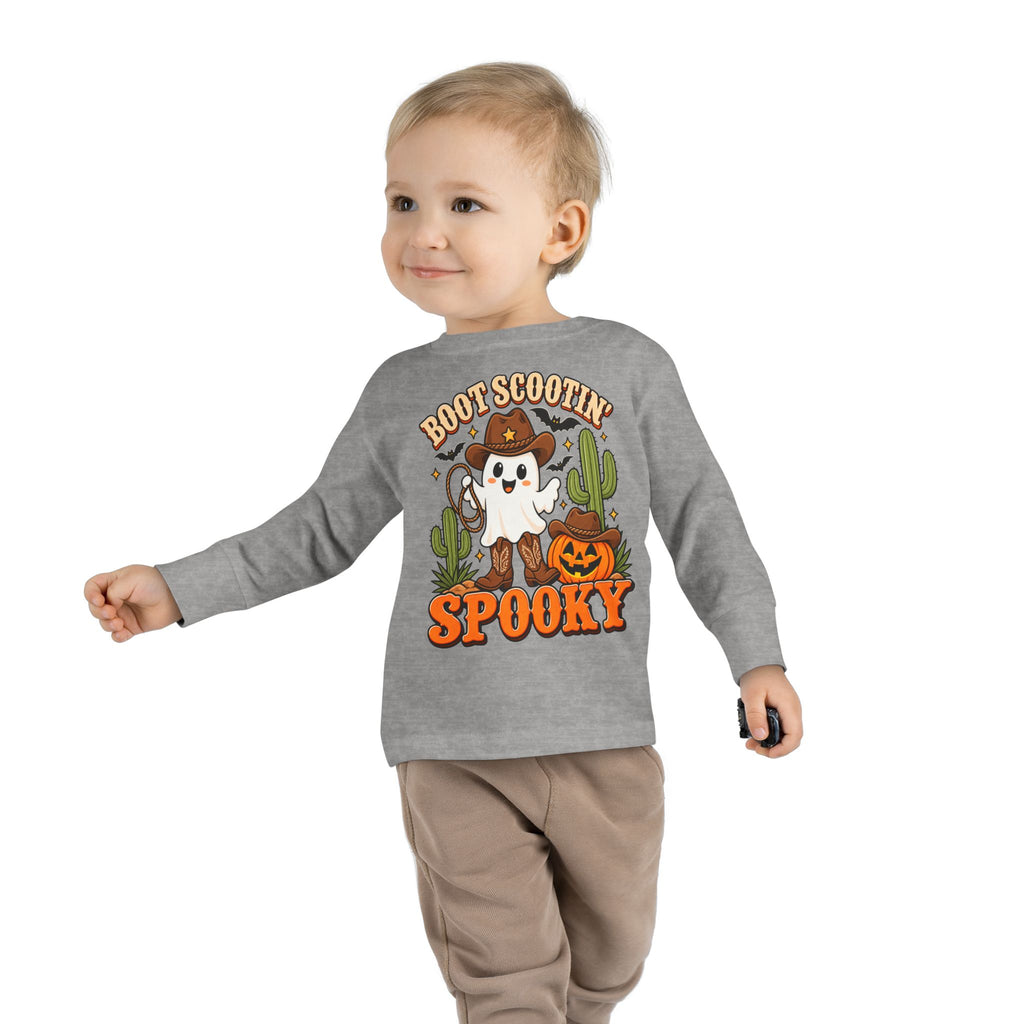 Boot Scootin Spooky Toddler Long Sleeve Tee