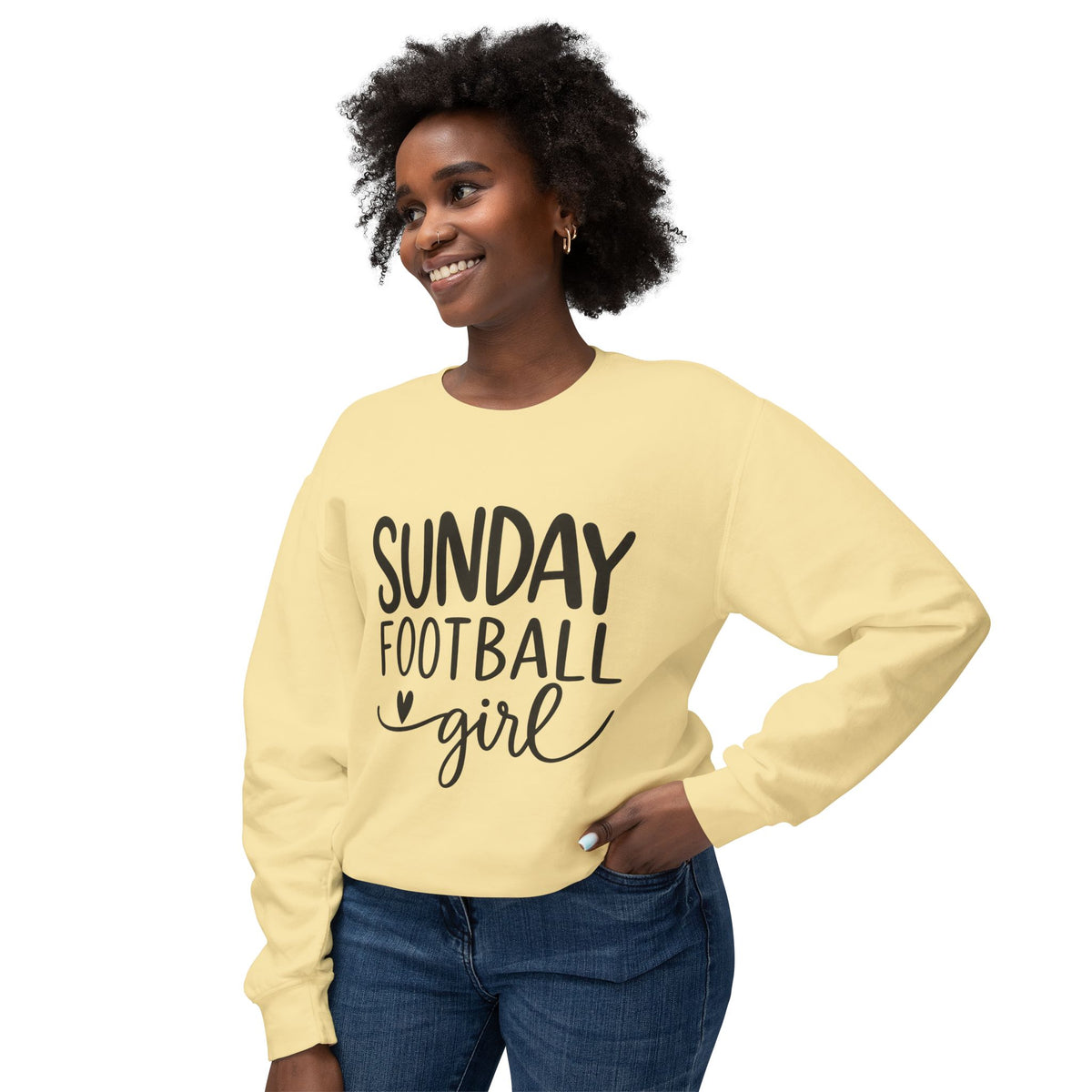 Sunday Football Girl Sweatshirt – Women’s Game Day Crewneck