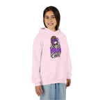 "Dead Cute" Skull Graphic Pullover (Purple Accent) Youth Hoodie