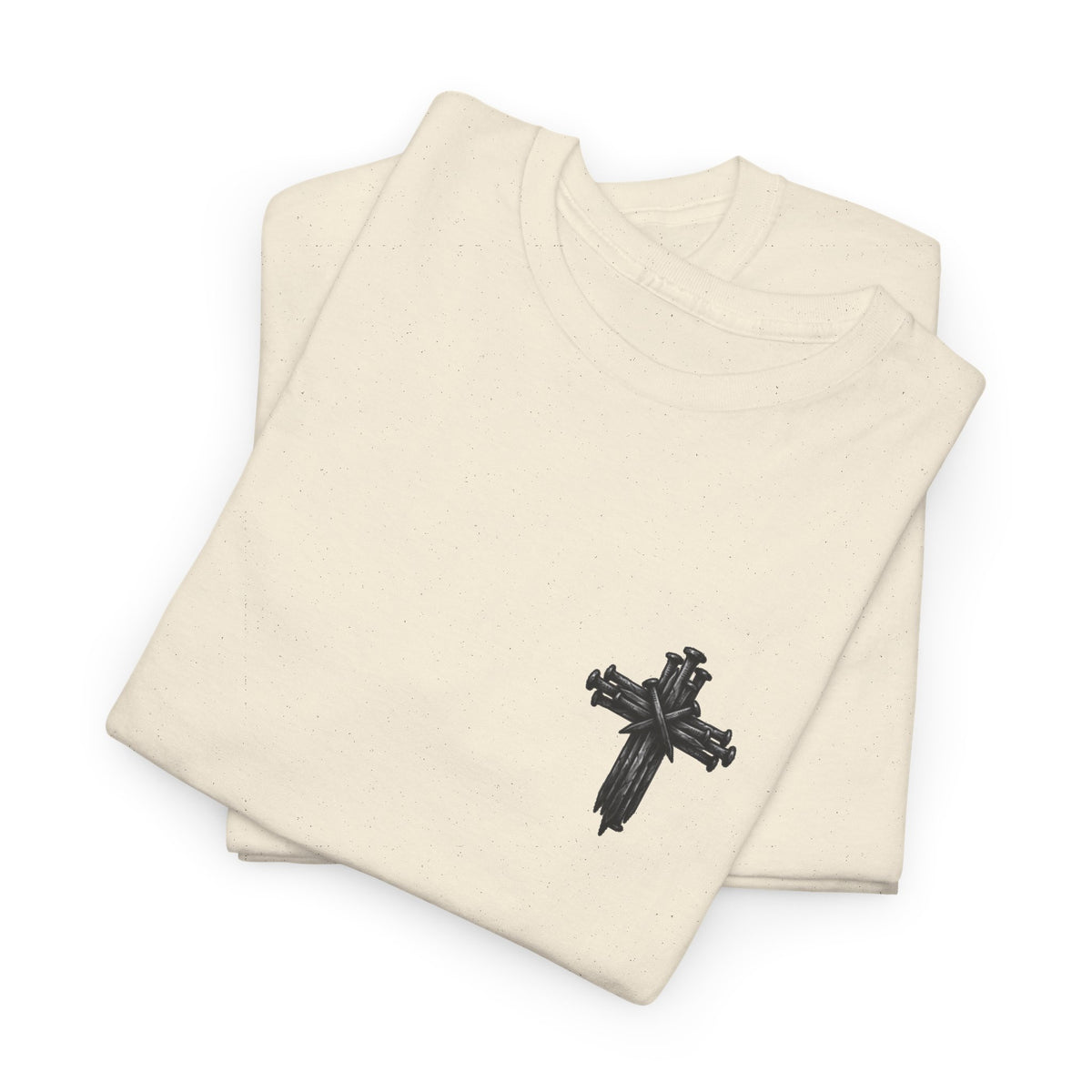 Christian Journey Tee — "Jesus is the Way" Map Back Print, Cross Chest Graphic