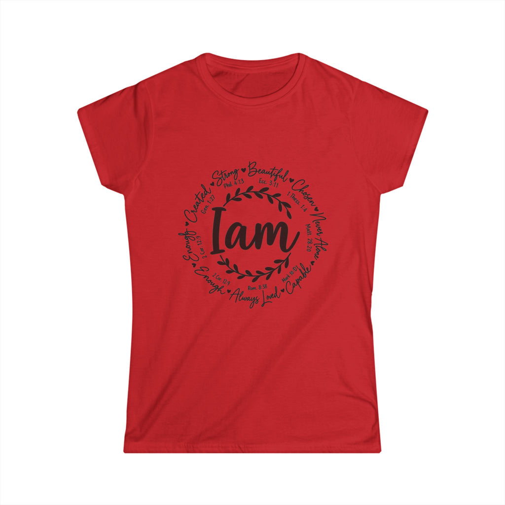 God is I am Women's T-Shirt - Classic White Softstyle Tee