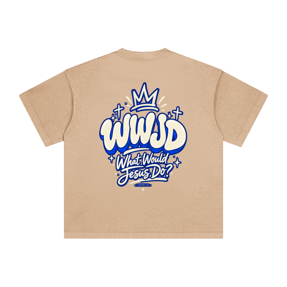 WWJD Heavyweight Vintage Washed T-Shirt