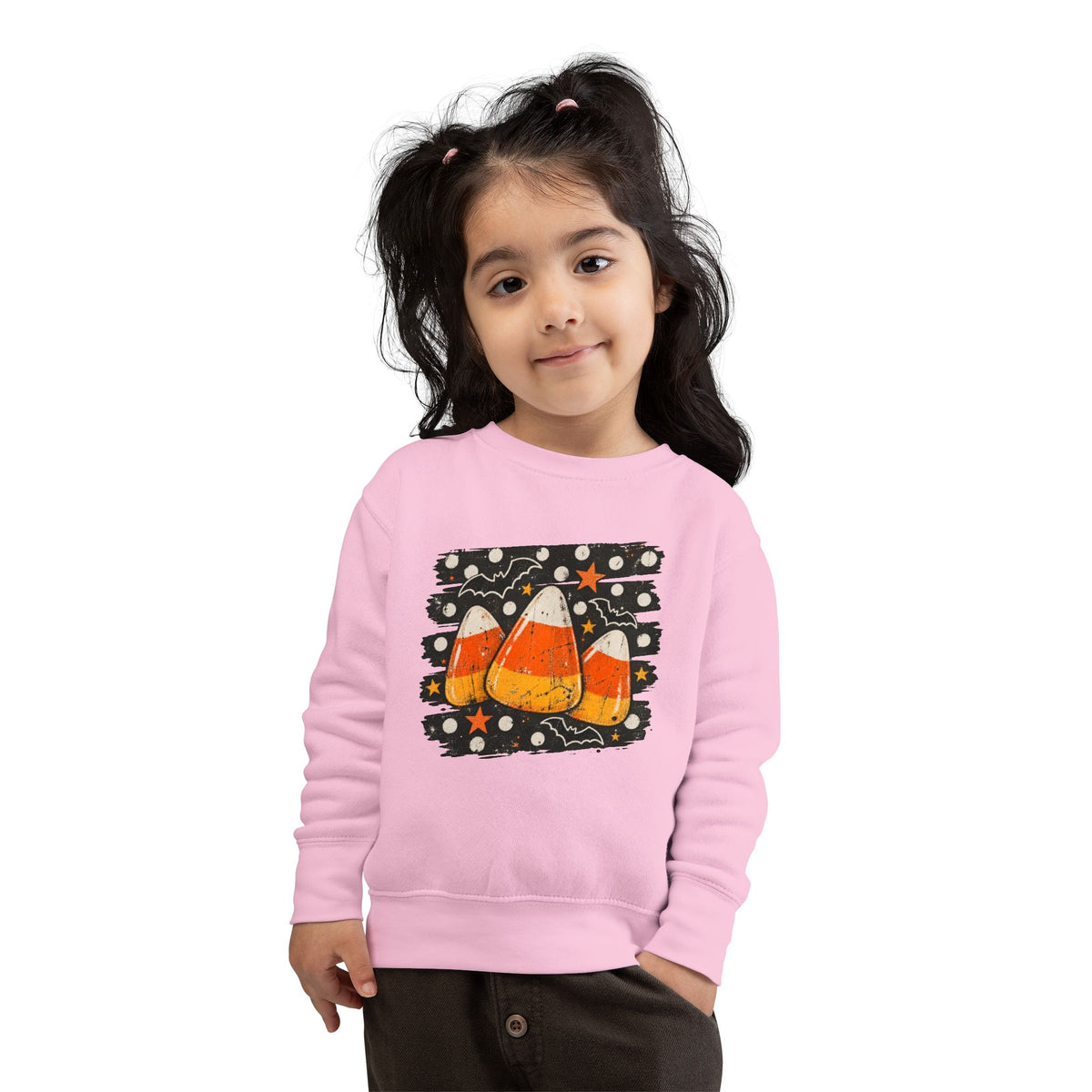 Cute Candy Corn Halloween Graphic Pullover for Kids Toddler Sweatshirt