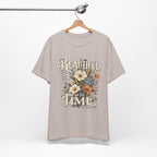 Beautiful In Its Time Floral Tee – Inspirational Vintage Flower Graphic T-Shirt