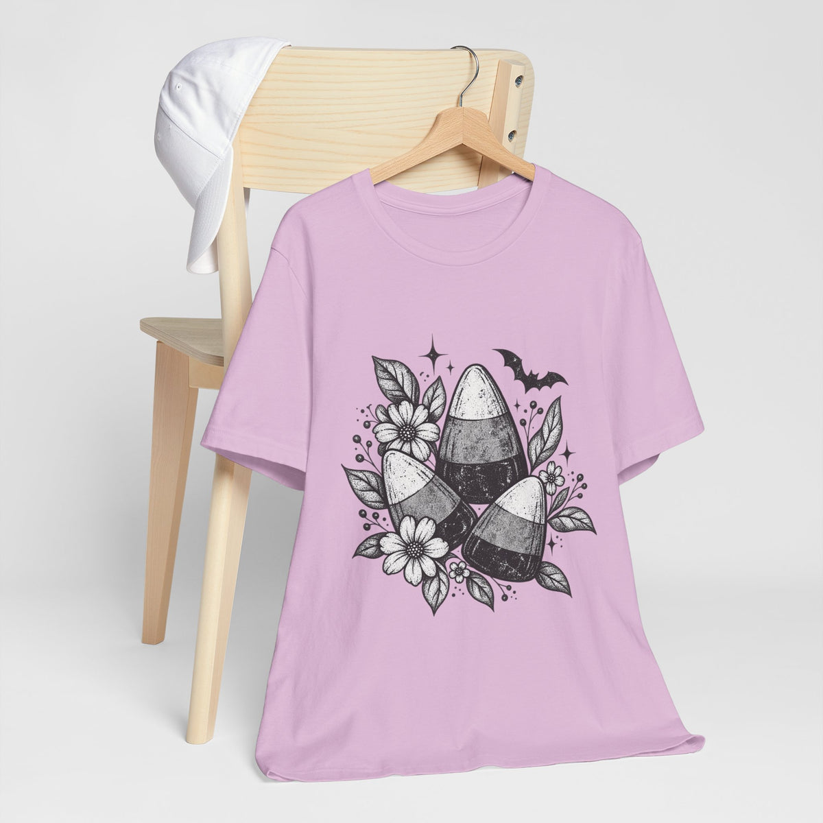 Candy Corn Floral Tee — Halloween Candy Corn Shirt