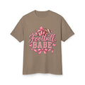 Football Babe T‑Shirt — Pink Cheerleader Football Design
