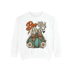 Boo-tiful Mess Sweatshirt – Teal Pumpkin with Leopard Bow & Daisies