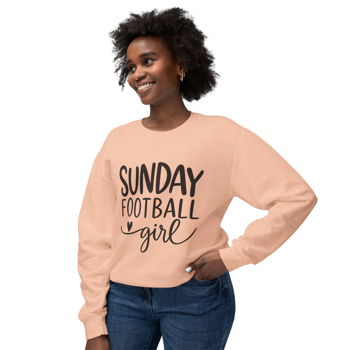Sunday Football Girl Sweatshirt – Women’s Game Day Crewneck