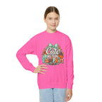 Youth Sweatshirt — "Cute as a Pumpkin" Fall Kids Crewneck