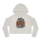 "Hello Football Season" Fall Game Day Sweatshirt Cropped Hoodie