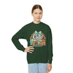 Youth Sweatshirt — "Cute as a Pumpkin" Fall Kids Crewneck