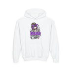 "Dead Cute" Skull Graphic Pullover (Purple Accent) Youth Hoodie