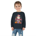 Toddler Long Sleeve Tee — 'Creepin' Cute' Halloween Ghost Shirt for Babies & Toddlers