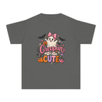 Youth Tee — "Creepin' It Cute" Halloween Ghost Graphic