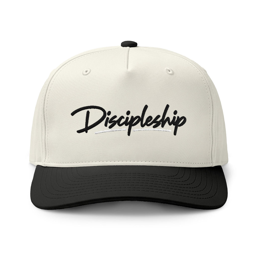 Discipleship Script Embroidered Cap — Two-Tone Christian Baseball Hat