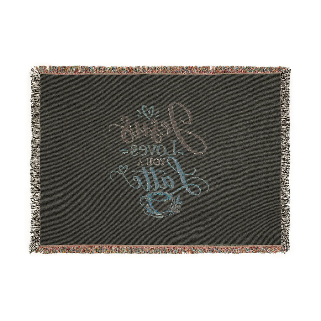 Jesus Loves You a Latte Woven Blanket
