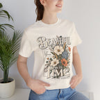 Beautiful In Its Time Floral Tee – Inspirational Vintage Flower Graphic T-Shirt