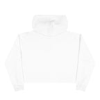 Saved by Grace & Caffeine Crop Hoodie — Christian Coffee Lover Graphic